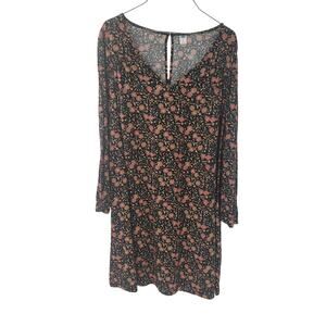 Old Navy Floral Print Long Sleeve Dress - Women's XL
